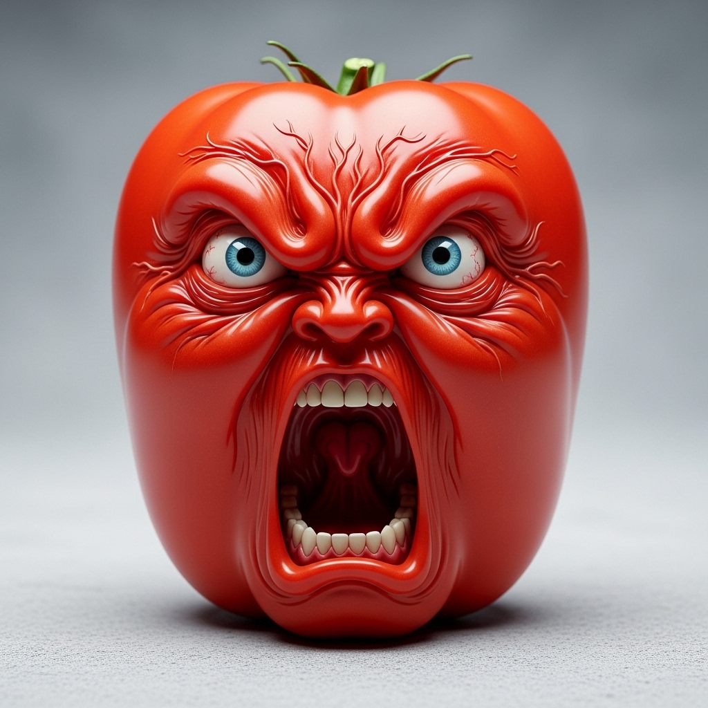 🍆Screaming Veggie Resin Ornament🌽