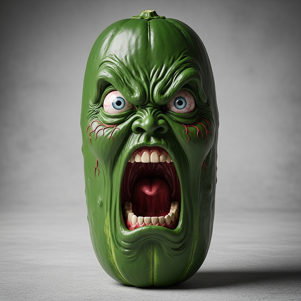 🍆Screaming Veggie Resin Ornament🌽