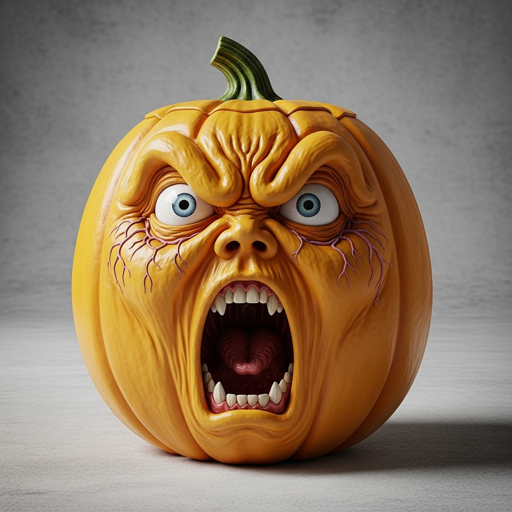 🍆Screaming Veggie Resin Ornament🌽