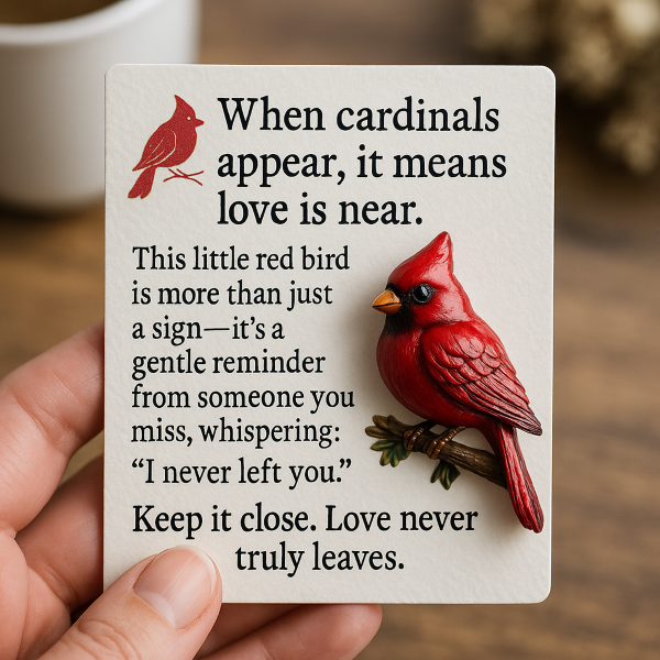 🔥Pocket Cardinal Gift – A Little Red Reminder of Love🧑‍🤝‍🧑