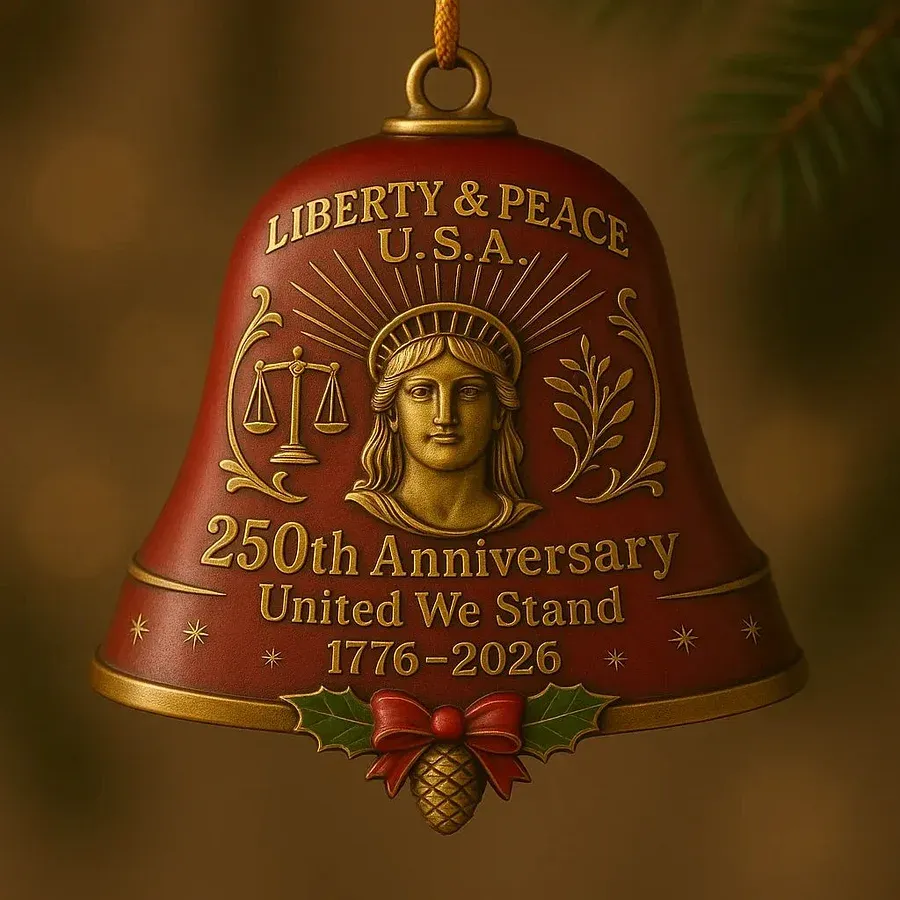 🔔250th Anniversary Patriotic Bell Ornament