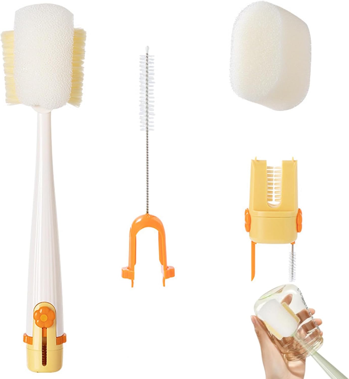 🌼4 in 1 Multi-functional Bottle Cleaning Brush Set 🧼