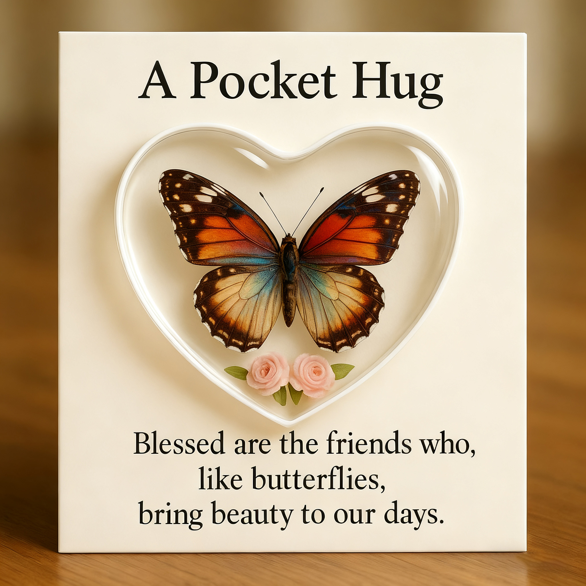 🦋💝 Butterfly Pocket Hug Card
