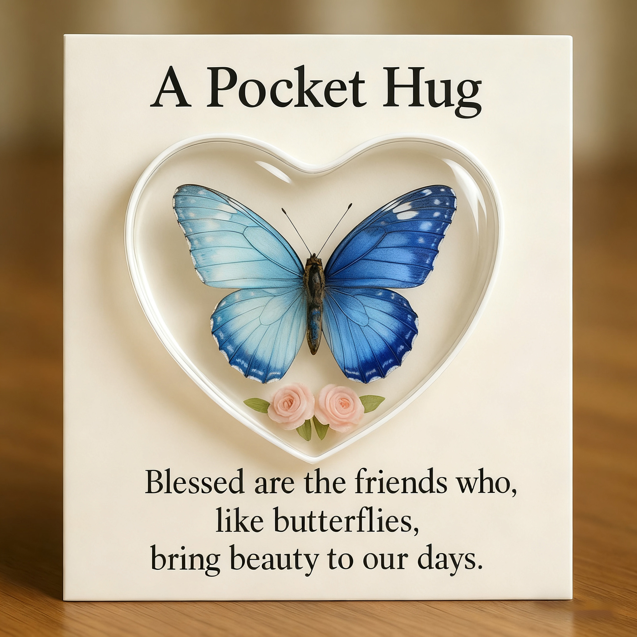 🦋💝 Butterfly Pocket Hug Card