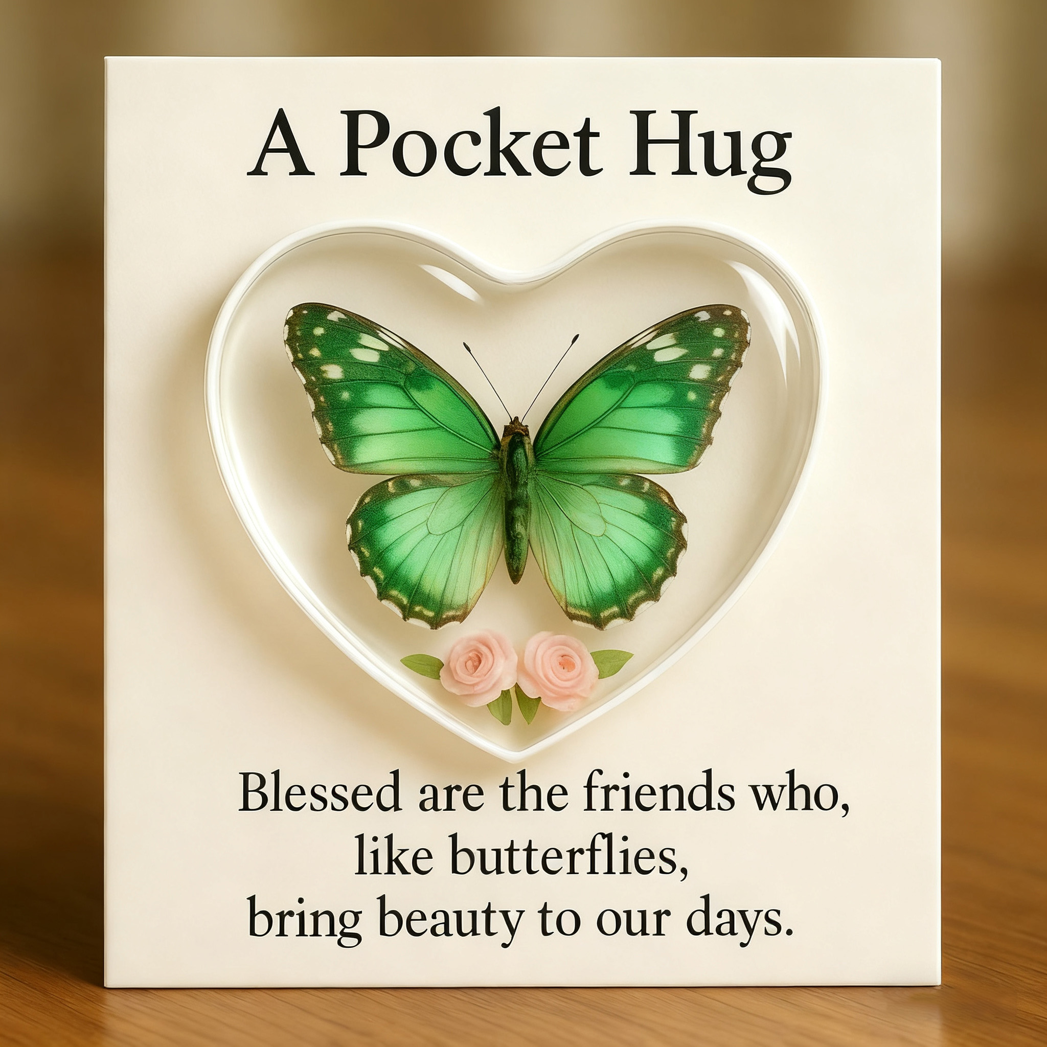 🦋💝 Butterfly Pocket Hug Card