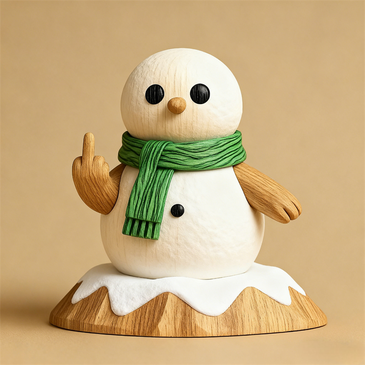 🎄🖕 The Naughty List Wooden Sign