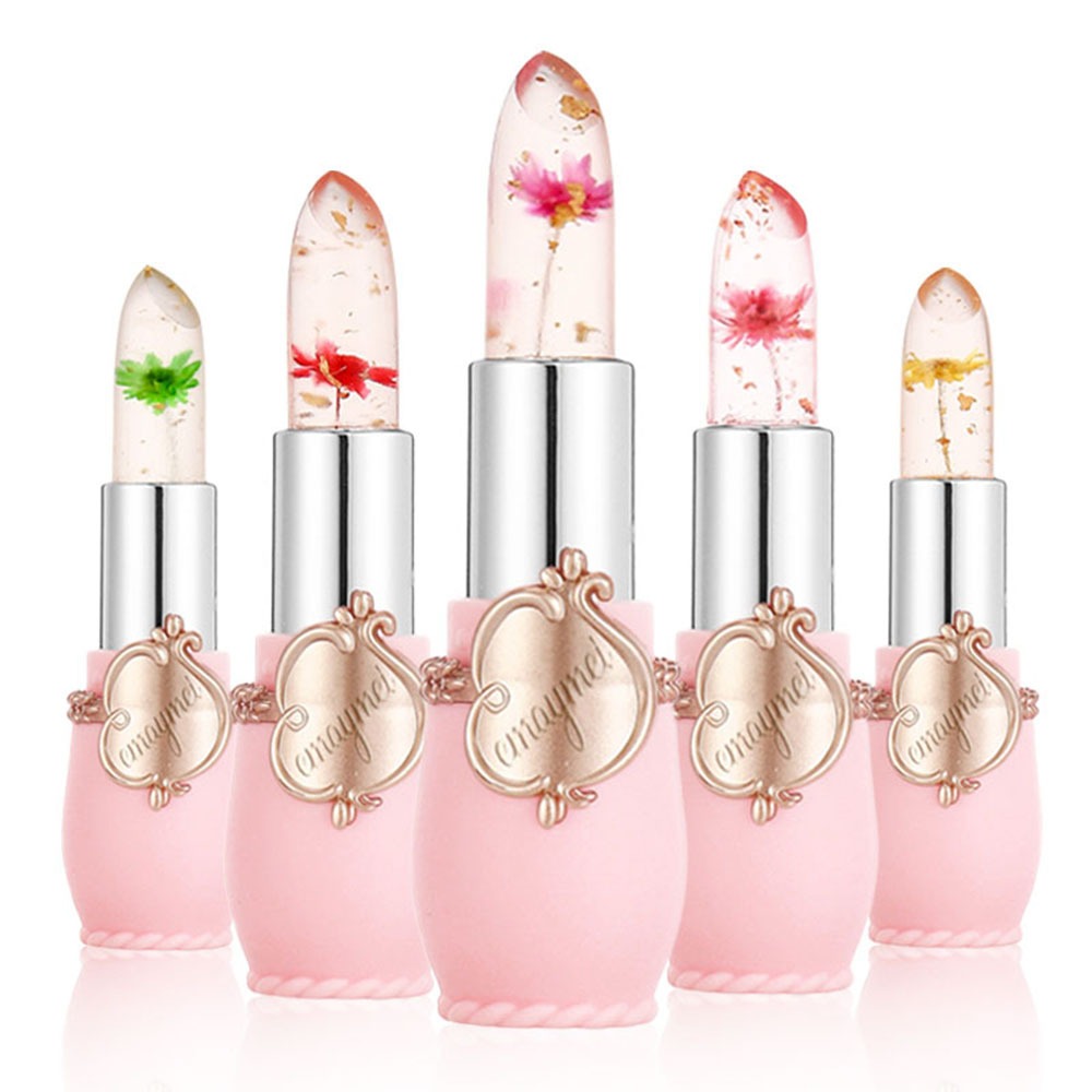 🔥Hot Sale--🌸Crystal Jelly Flower Color Changing Lipstick
