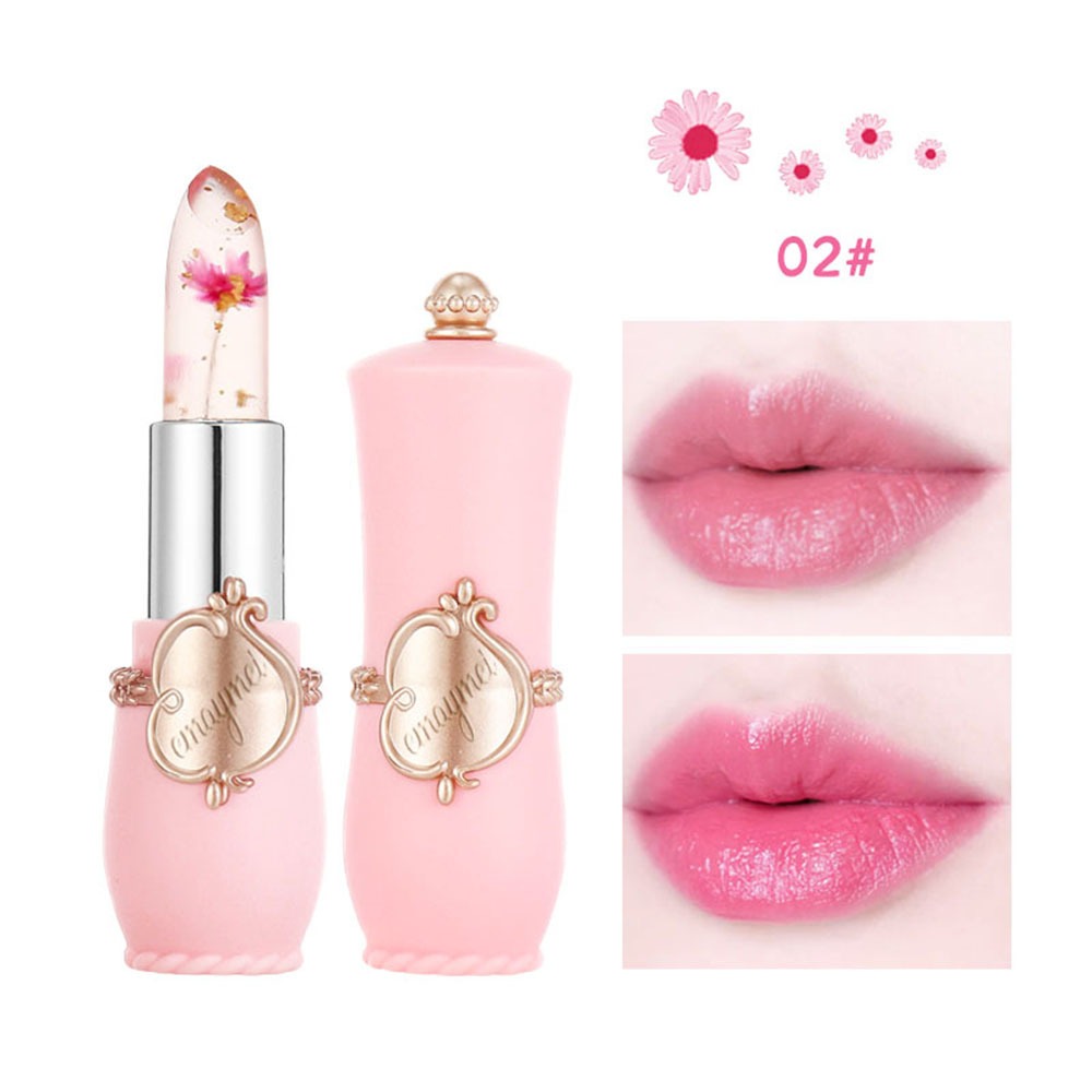 🔥Hot Sale--🌸Crystal Jelly Flower Color Changing Lipstick