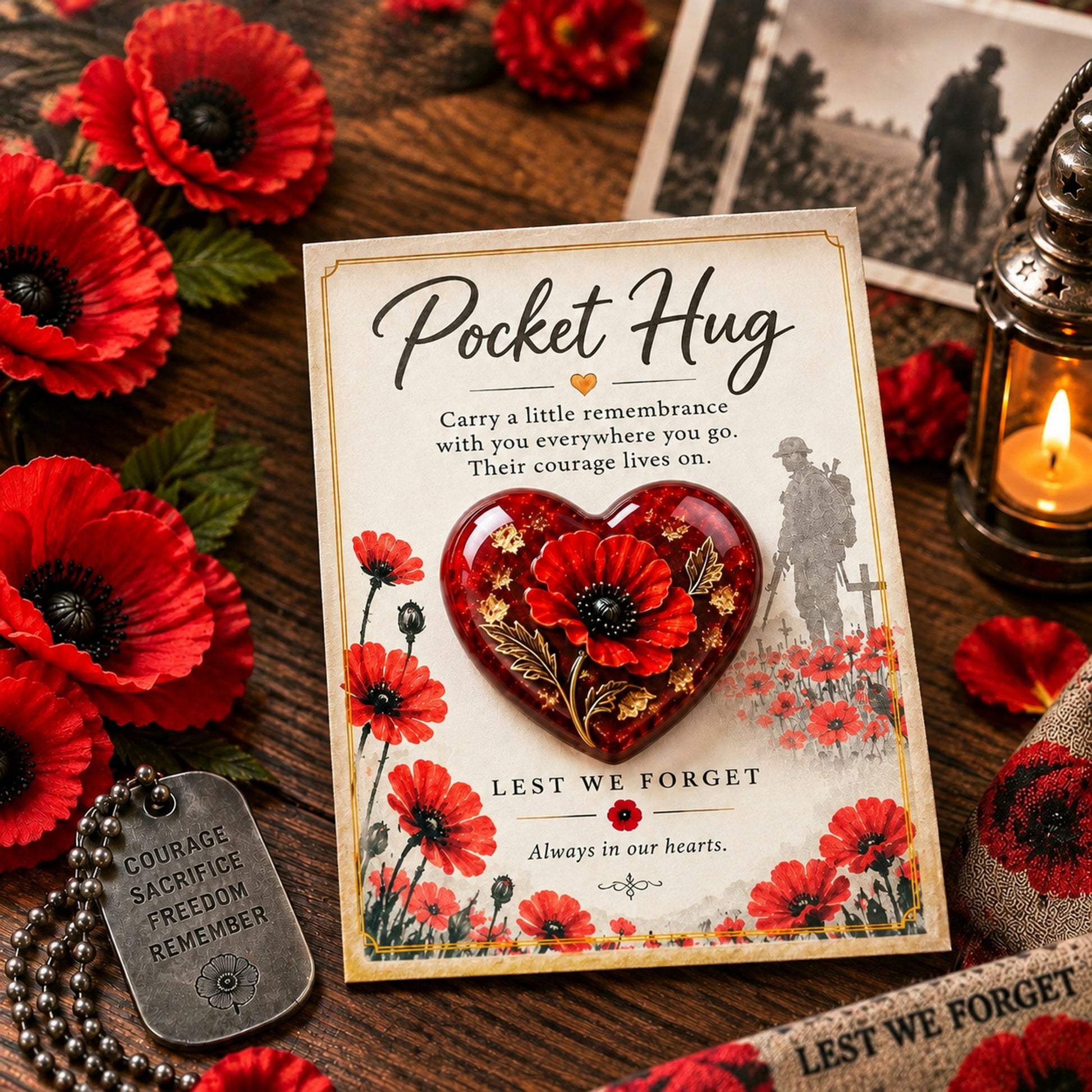 🌸 Pocket Hug™ Remembrance – A Little Keepsake of Love, Honor & Memories ❤️