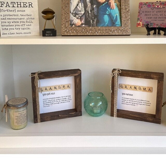 Grandparents Definition Wooden Frame Decor | Perfect Grandparents Day Gift 🎁