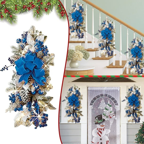 🎄CHRISTMAS PRE-SALE 49% OFF -The Cordless Prelit Stairway Swag Trim