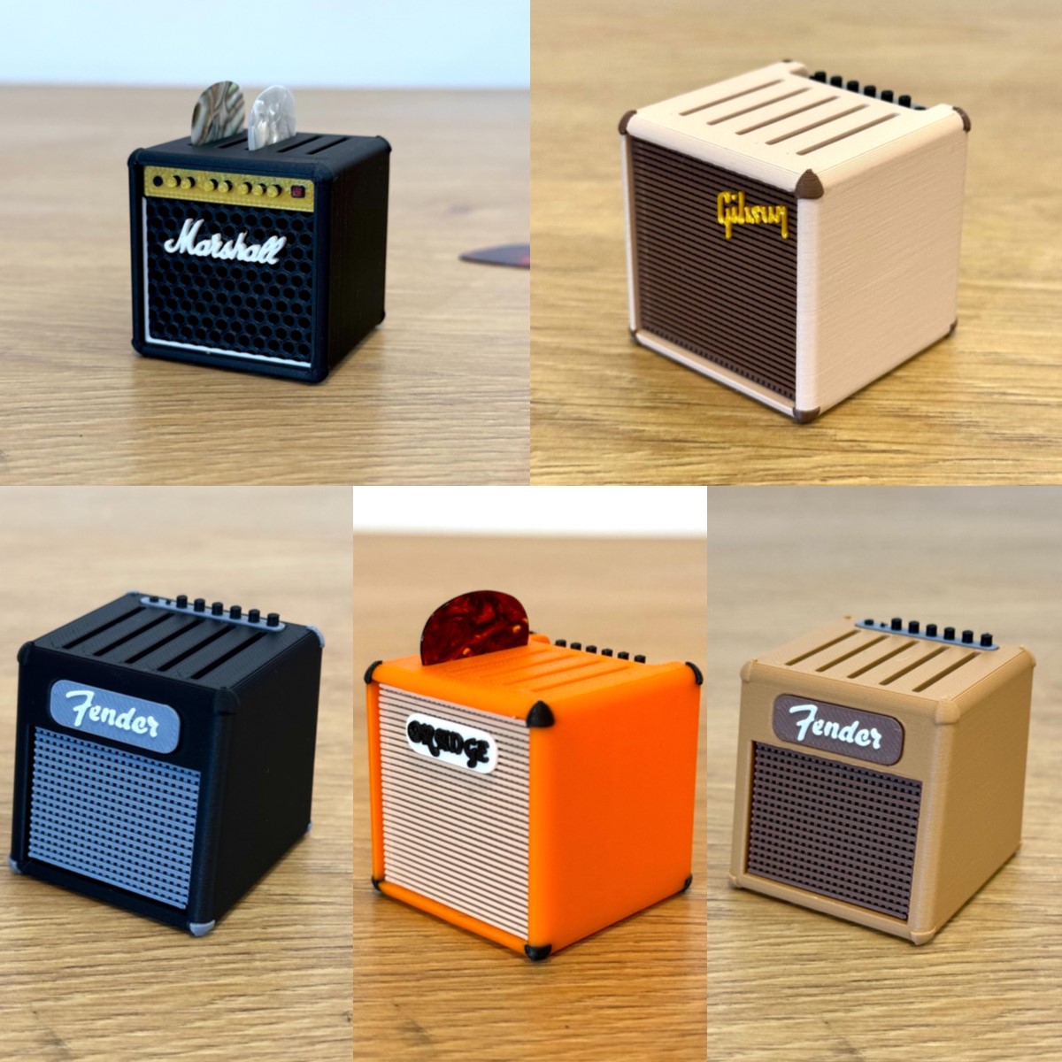 Mini Guitar Amp Pick Holder