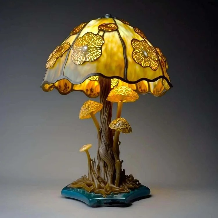 🔥Limited Time49% OFF🥳Stained Glass Plant Series Table Lamp