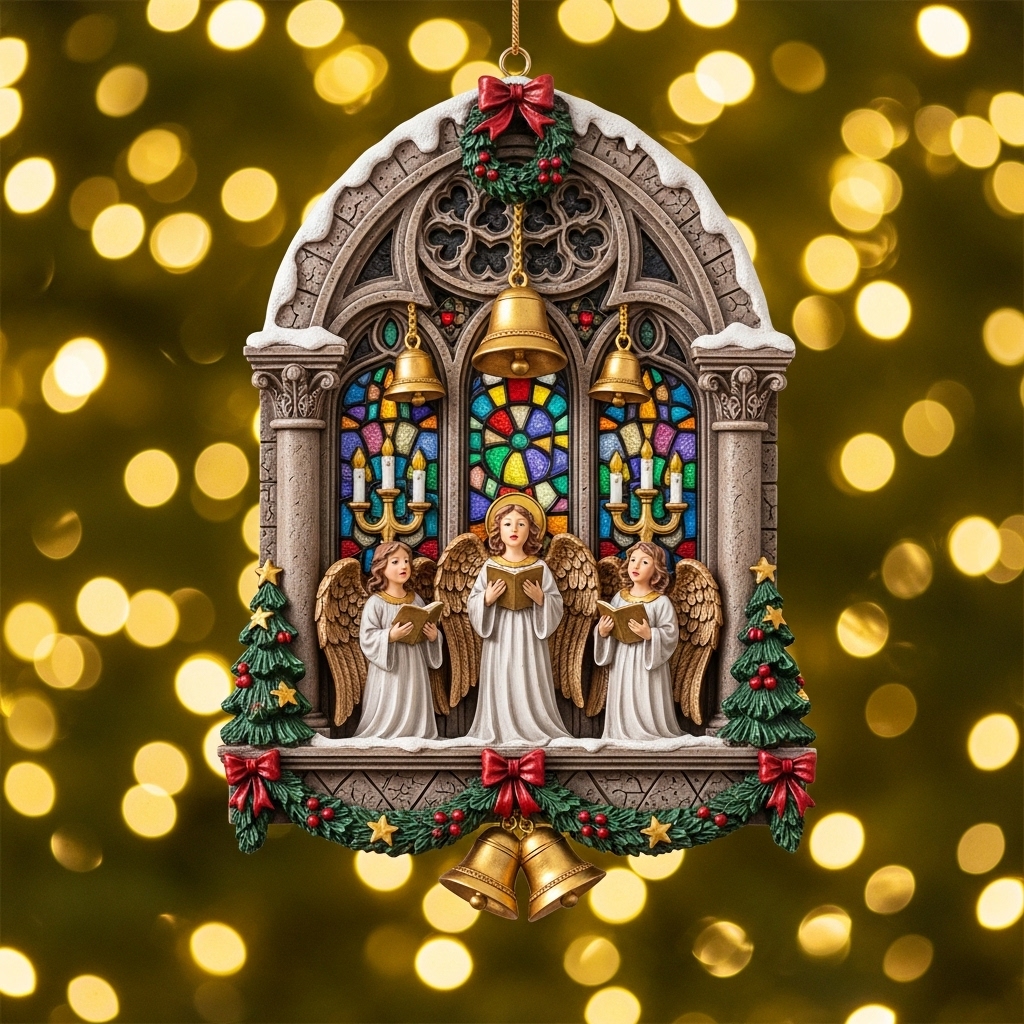 Christmas Ornaments: Hang the Sacred & Romantic Beauty of Church Stained - Glass Windows on Your Tree🎄