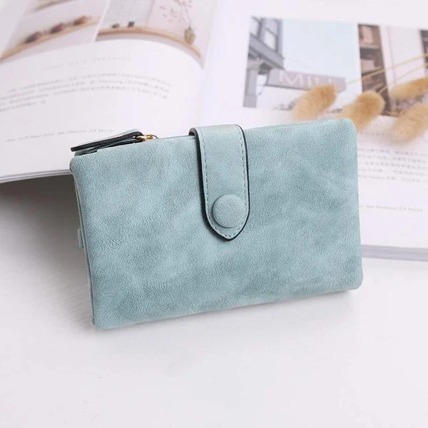 ☀️Mother's Day Hot Sale - Small Trifold Leather Wallet for Women