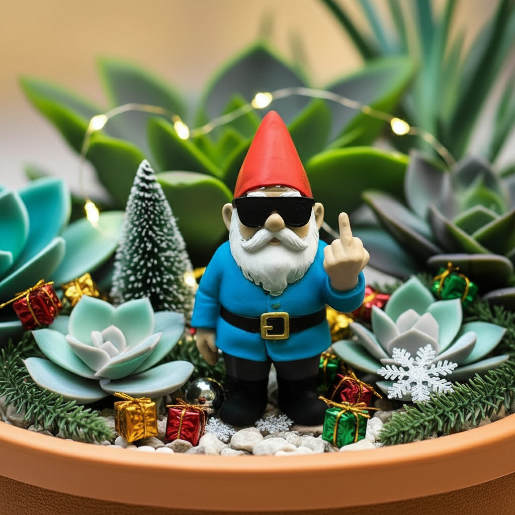 🖕🎄 Unapologetic Garden Gnome