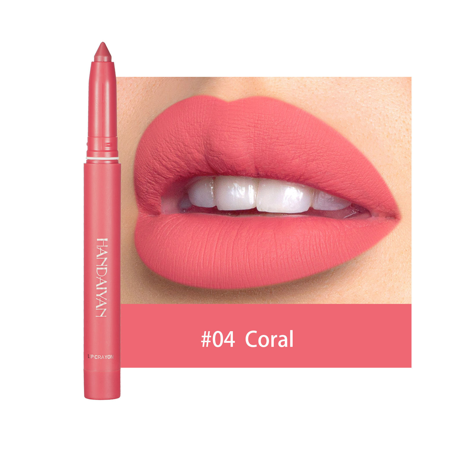 HANDAIYAN™12 Color Rotating Sharpenable Matte Lipstick Pencils
