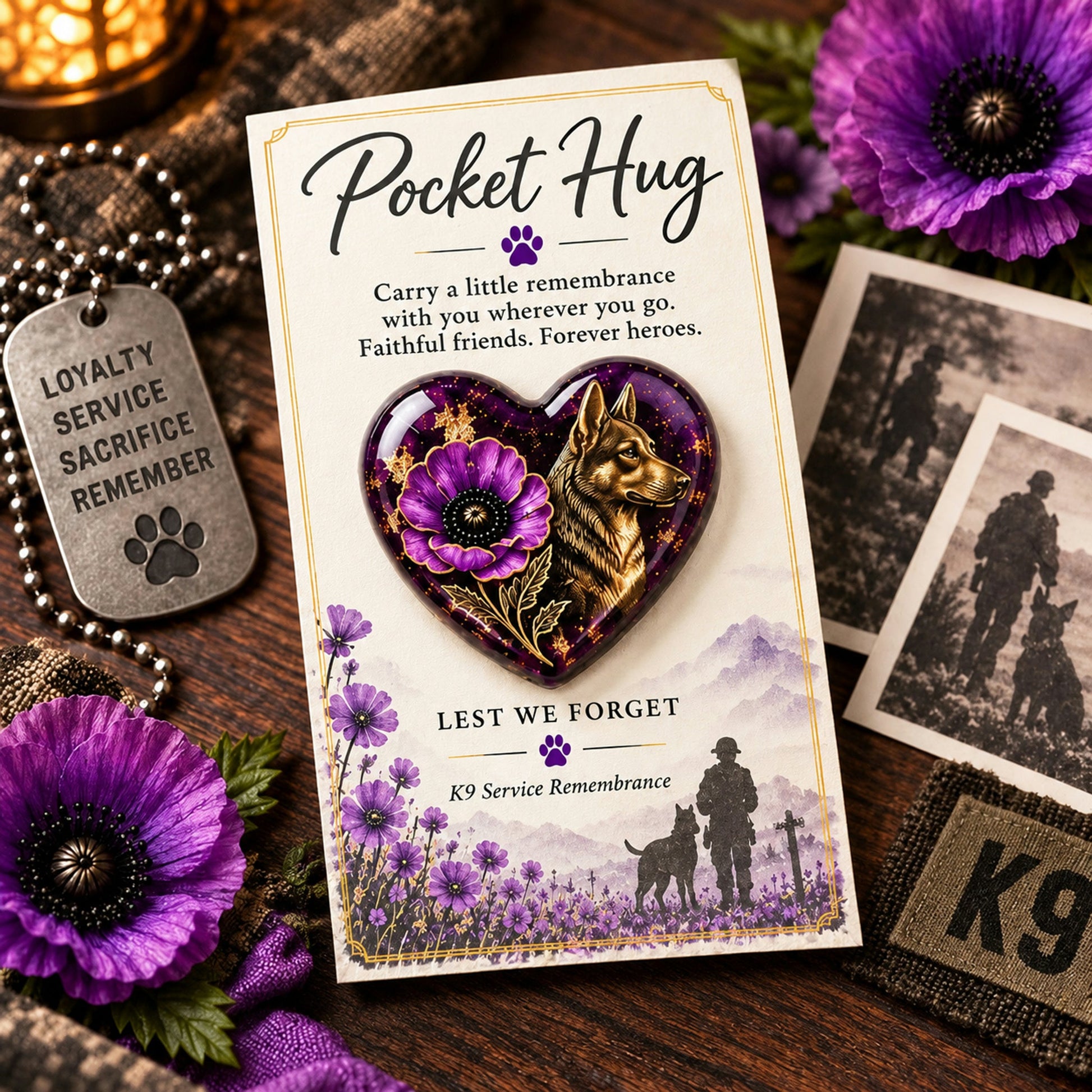 🌸 Pocket Hug™ Remembrance – A Little Keepsake of Love, Honor & Memories ❤️