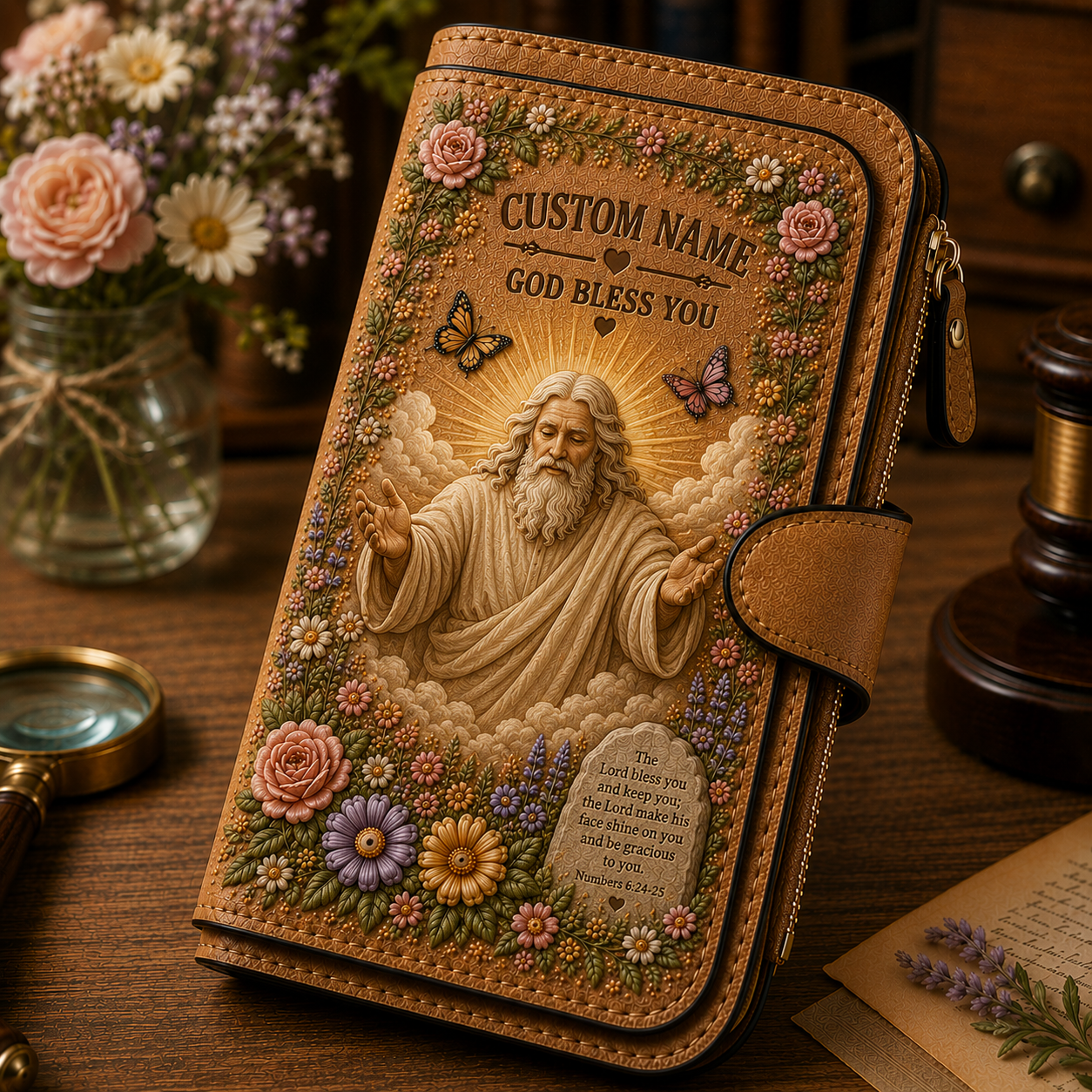 Personalized Christian Wallet for Women ✝️🌸