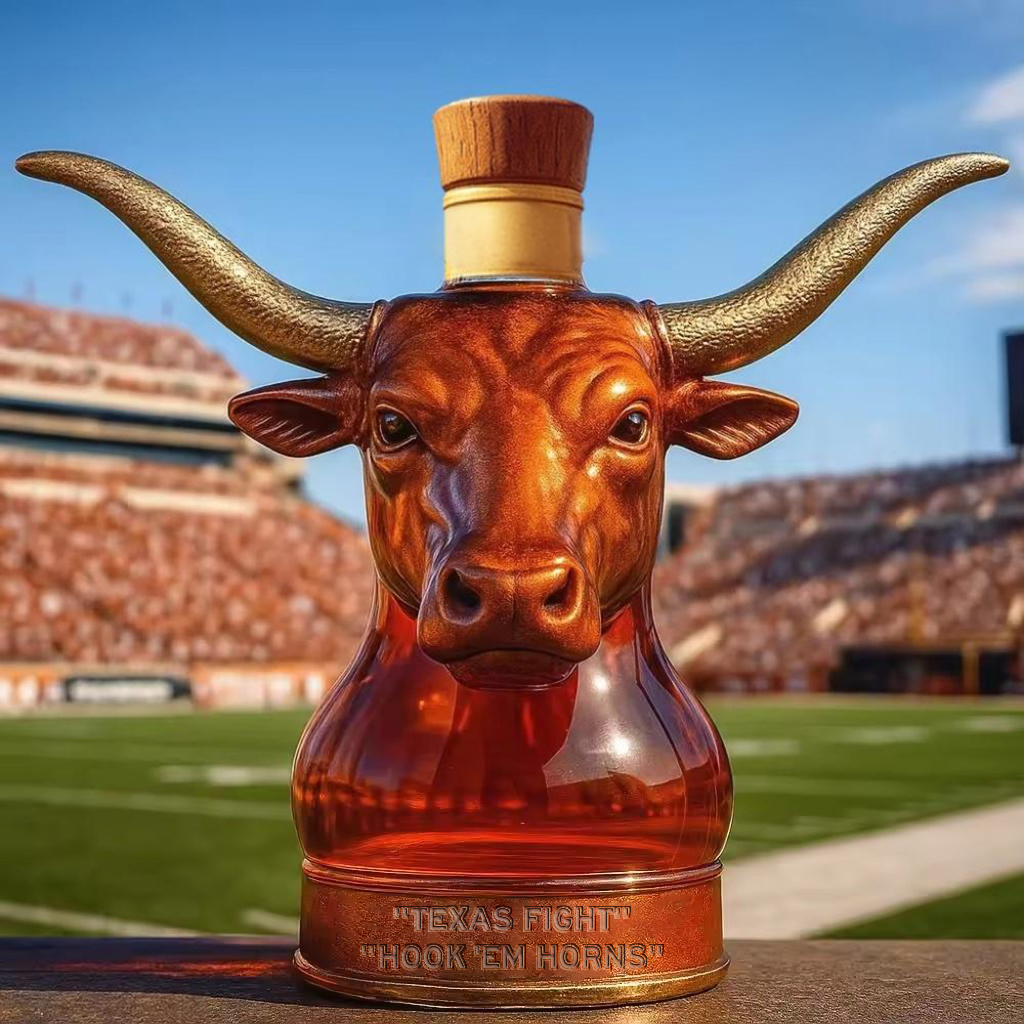 🐂🏈Texas Longhorns football Whisky collector's bottle🤘
