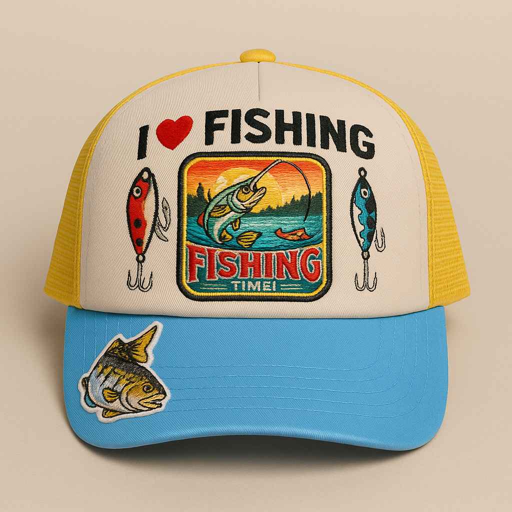 Fishing Time Trucker Hat - Your Ultimate Angling Companion