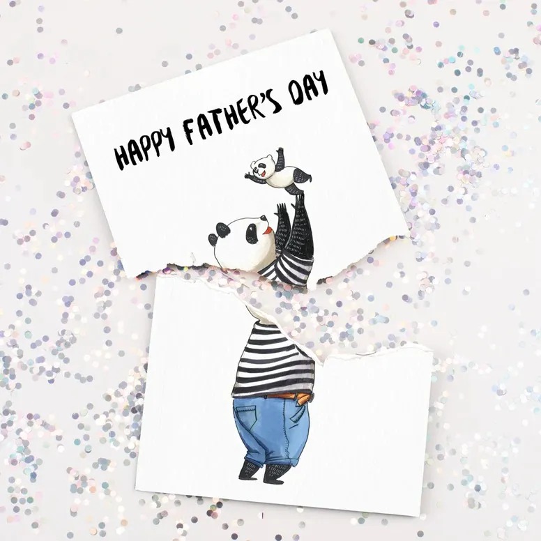 🔥FATHER'S DAY GIFT 👨‍👦 -Endless Prank Card With Glitter💟