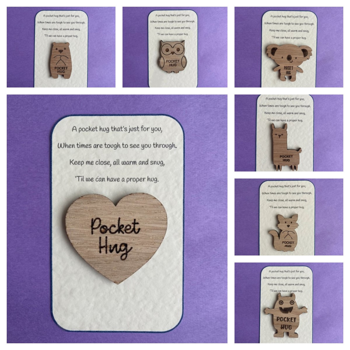 🔥HOT SALE-💕Pocket Hug Wooden Token💑