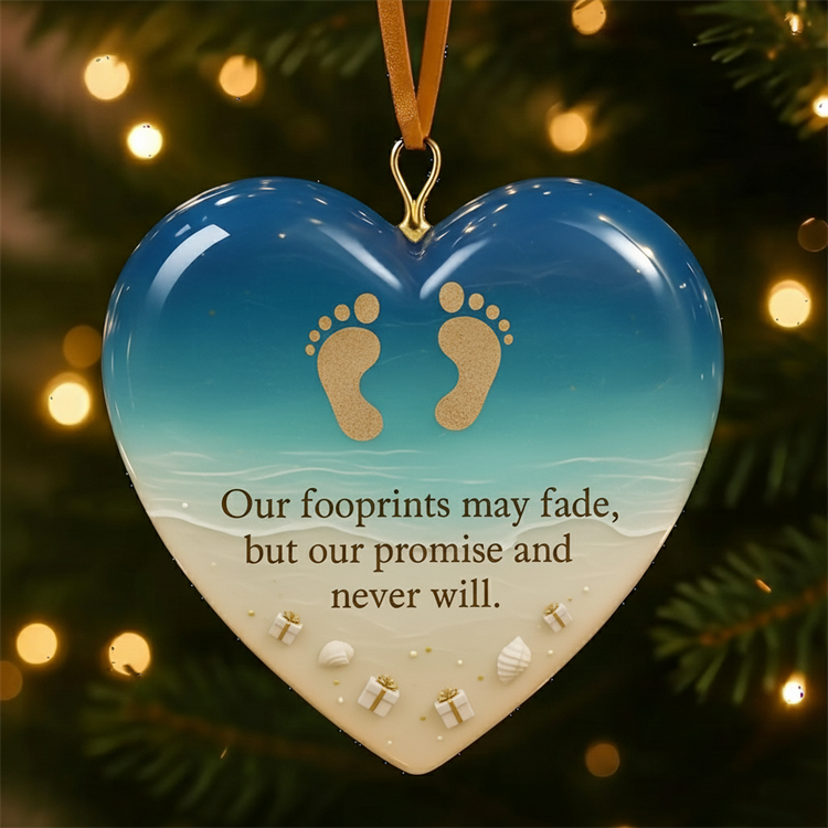 💖🌊 Ocean Love Heart Ornaments