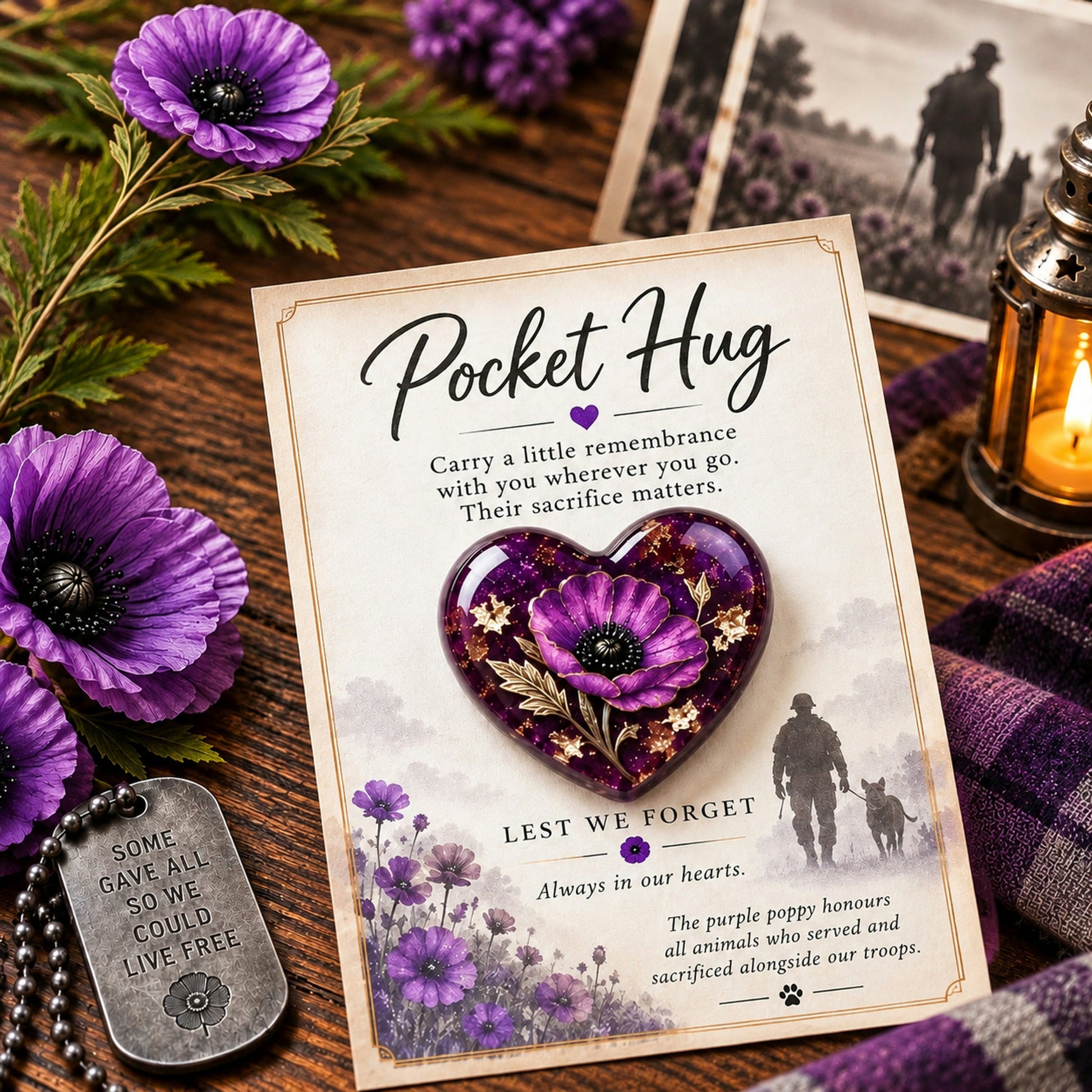 🌸 Pocket Hug™ Remembrance – A Little Keepsake of Love, Honor & Memories ❤️