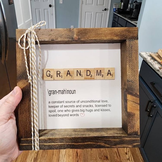 Grandparents Definition Wooden Frame Decor | Perfect Grandparents Day Gift 🎁