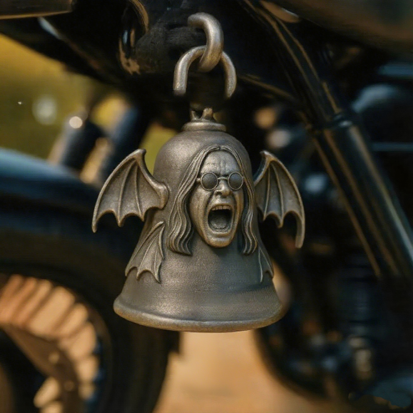 Handmade Osbourne Motorcycle Bell Or Keychains For Good Luck