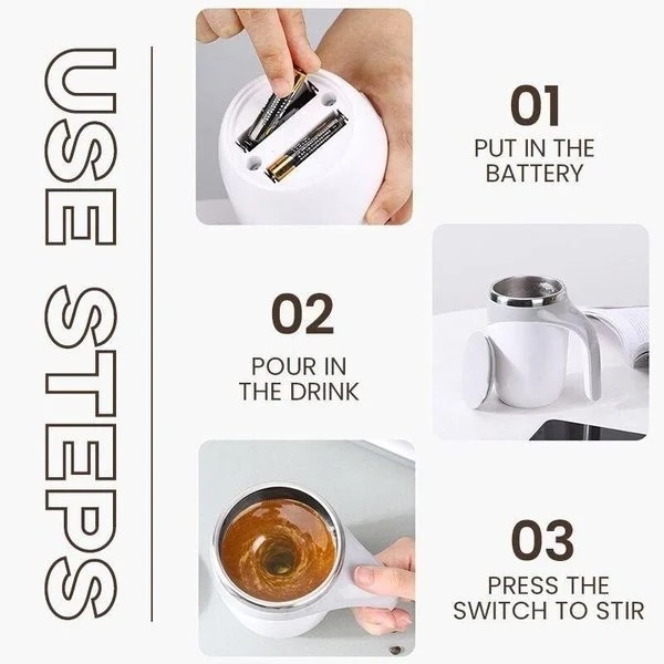 🔥HOT SALE 🎉Auto Mixing Cup Drinking Stirrer