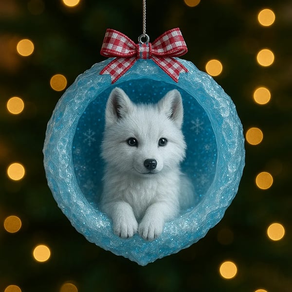 Arctic Animal Christmas Ornament Collection: Frosty Whimsy for Your Tree 🐰🐧