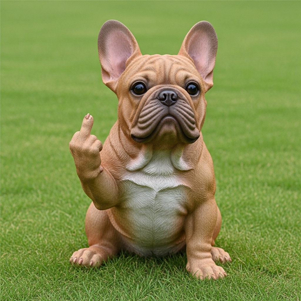 🖕Attitude Dog Ornaments