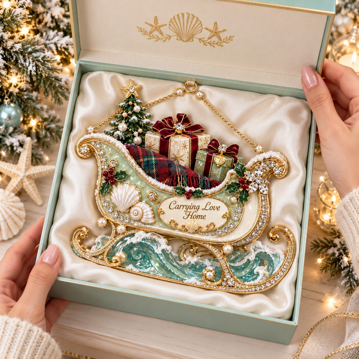🌊 Coastal Christmas Ornament Collection – Seaside Holiday Keepsake