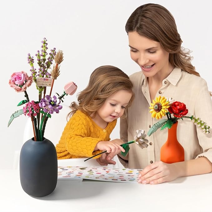 (🔥HOT SALE NOW 49% OFF) - 💐Mini Bricks Flower Bouquet Building Sets