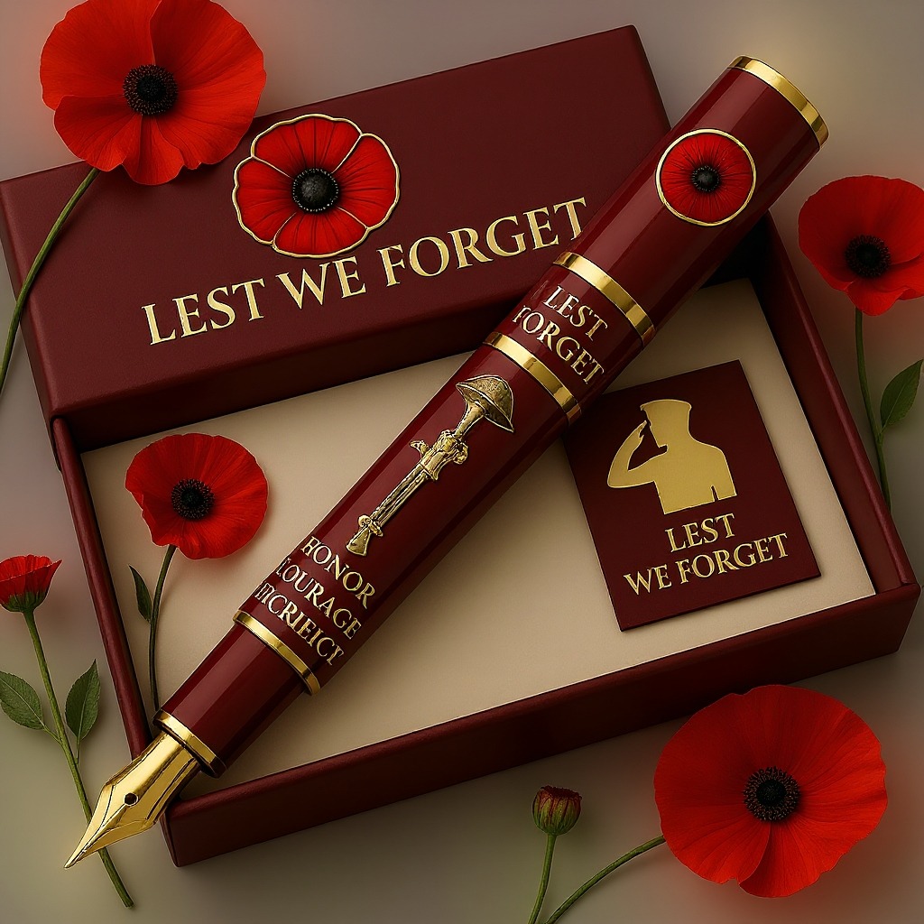 "Lest We Forget" Commemorative Fountain Pen 🥀🖋️