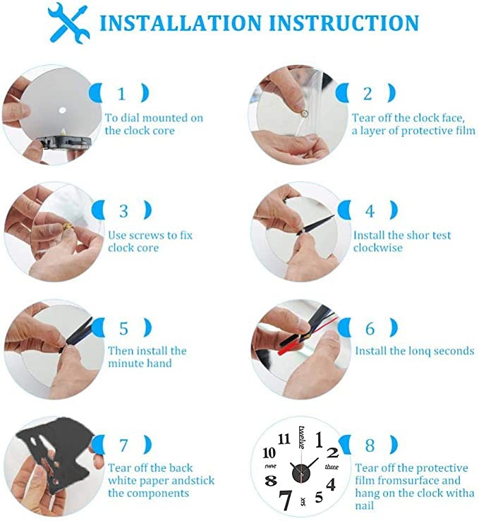 3D Design Wall Clock