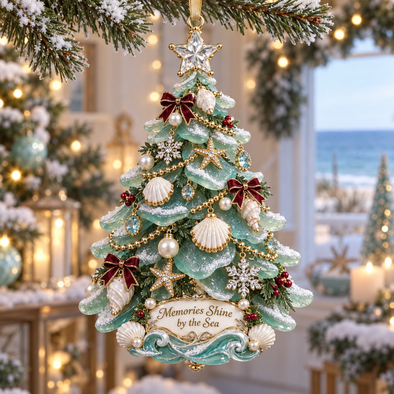 🌊 Coastal Christmas Ornament Collection – Seaside Holiday Keepsake