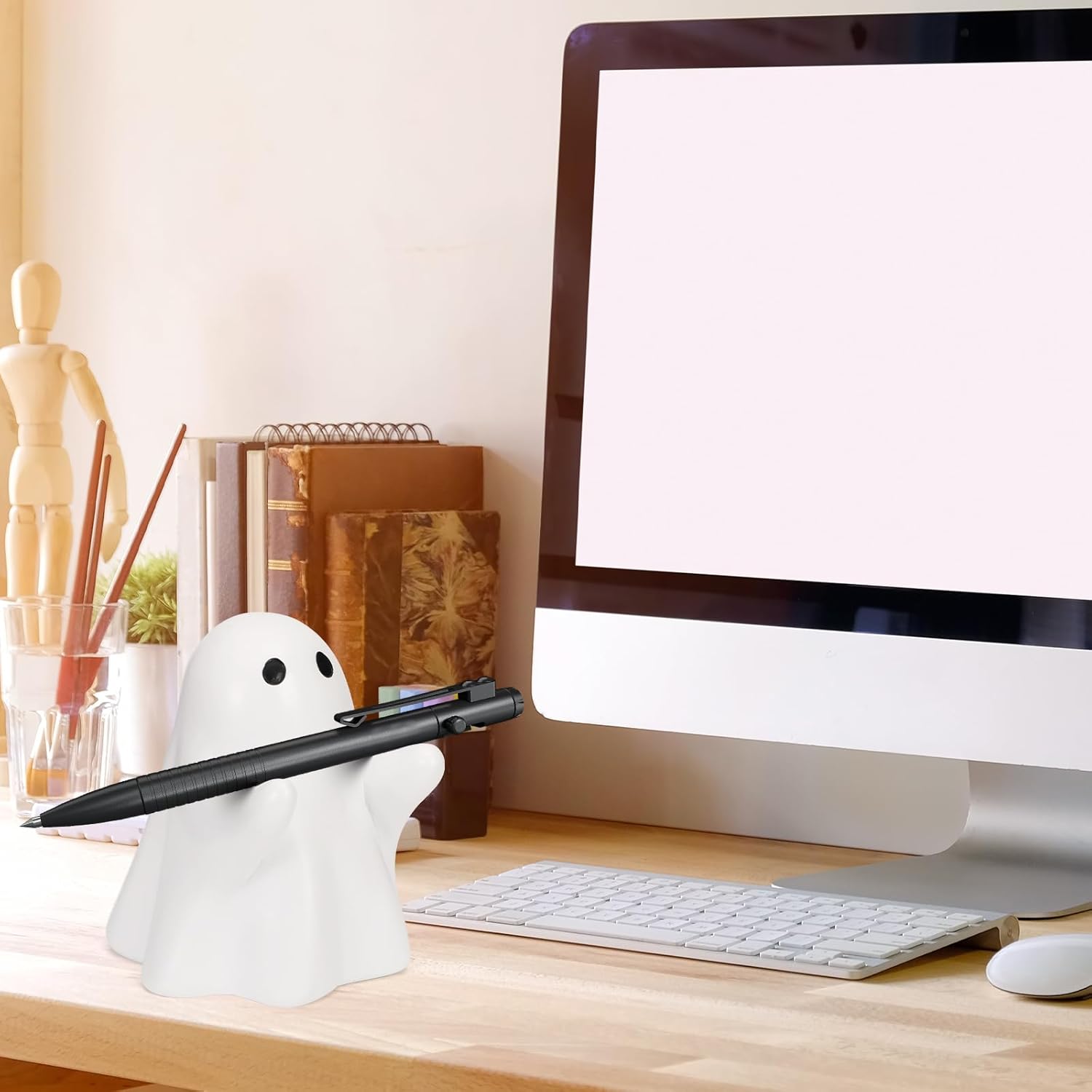 👻✏️ Cute Ghost Pen Holder – Spooky & Fun Desk Organizer! 