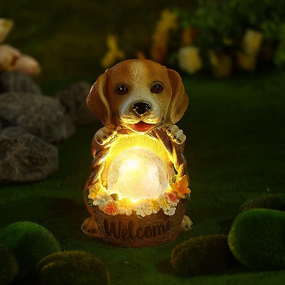 Cute Puppy Solar Waterproof Decor Lamp🐶