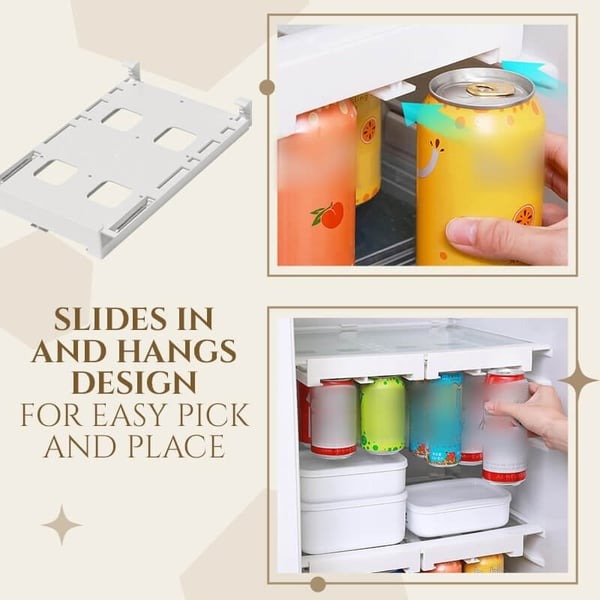 🔥HOT SALE🔥Hanging Soda Can Storage Rack For Fridge🍹