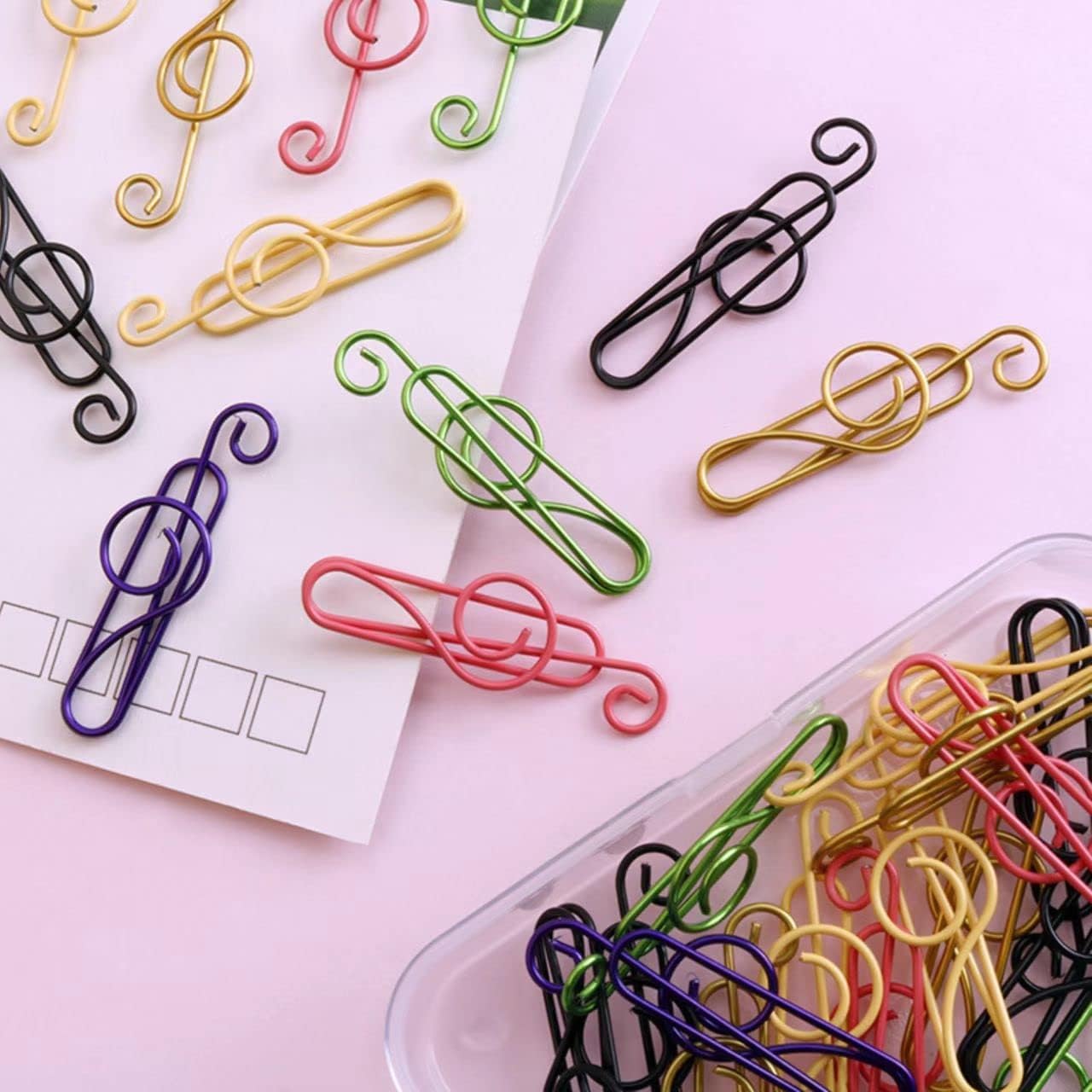 🎼Music Bookmark Metal Paper Clips