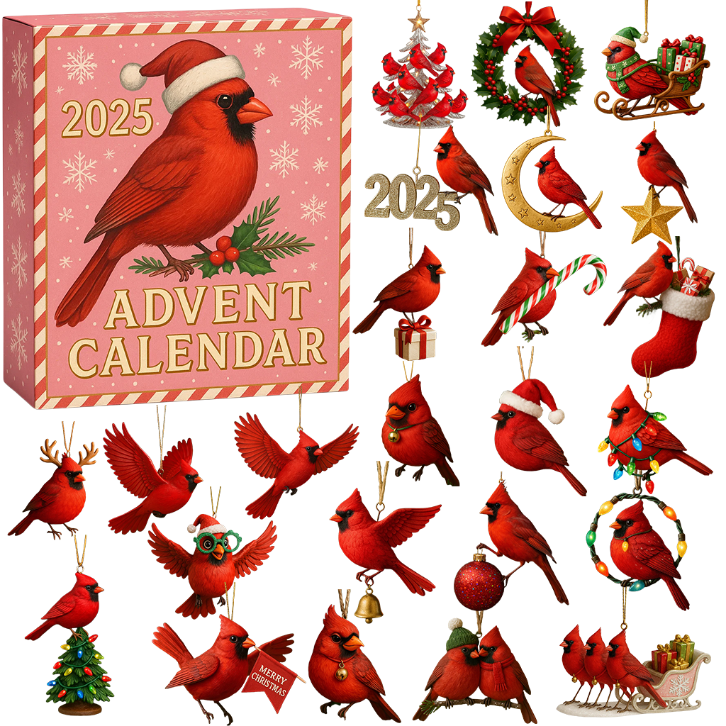 Cardinal Christmas Countdown 2025🎁 24 Gifts Inside!