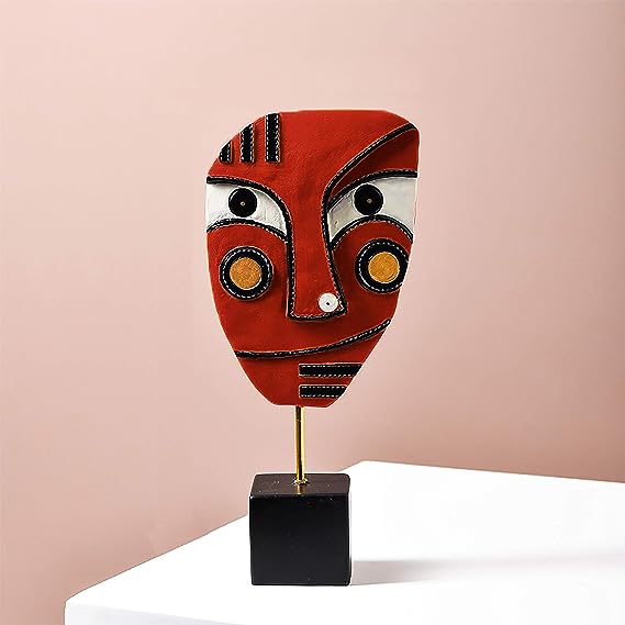 Abstract Human Face Sculpture Modern Art Decor