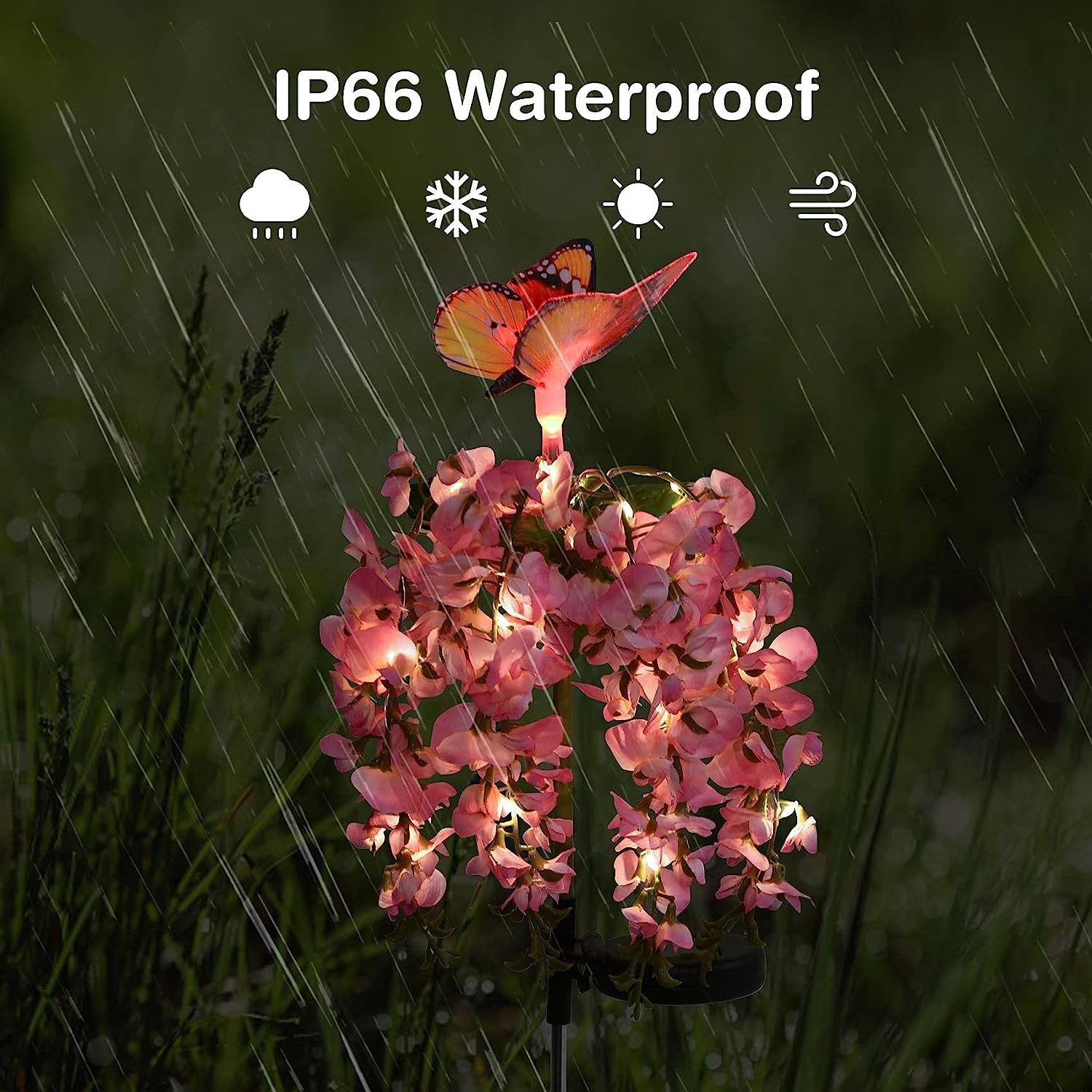 Solar Flowers Lights Outdoor