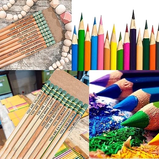 🌈Affirmation Pencil Set✏️（10PCS）