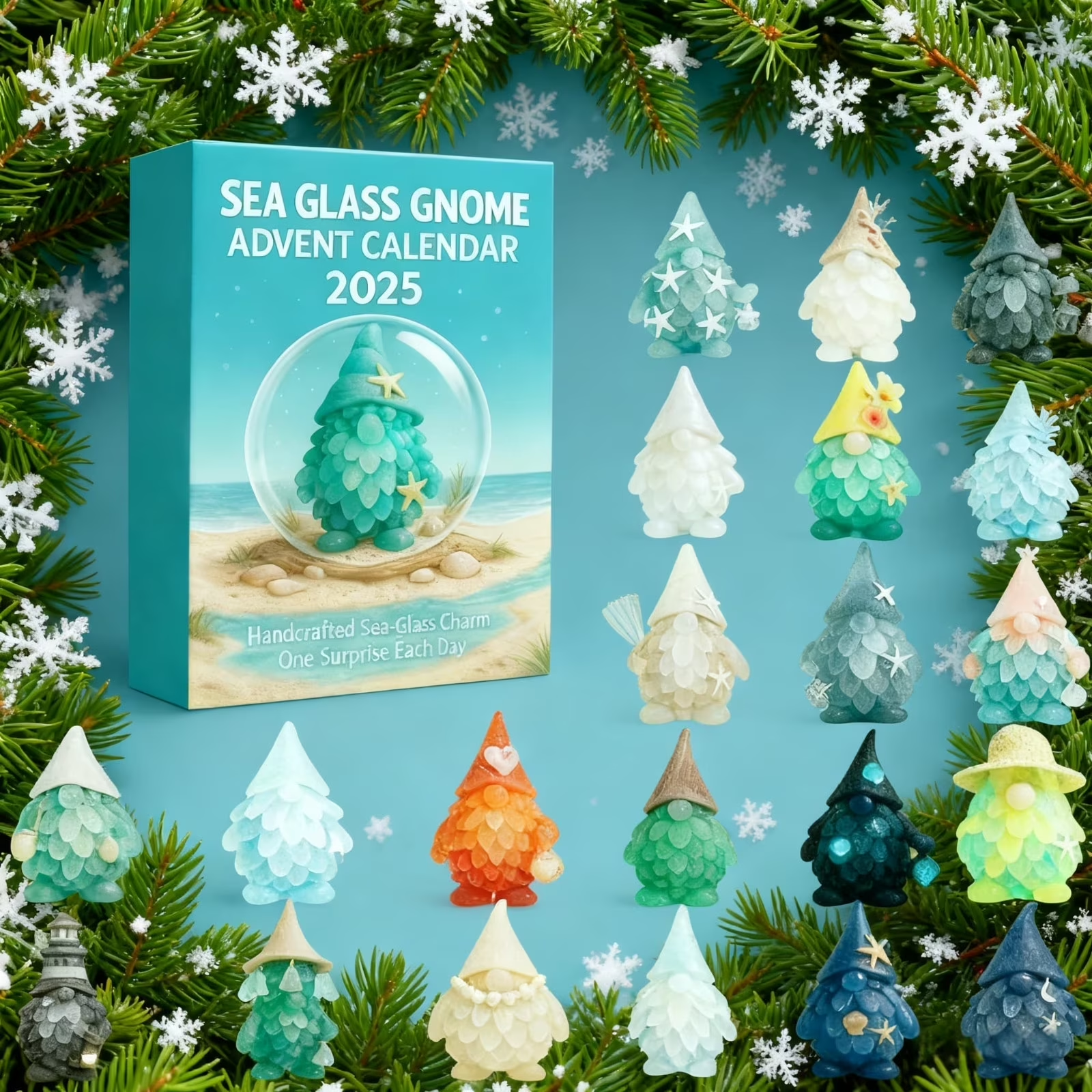 🌊🧝‍♂️ Sea Glass Gnome Advent Calendar