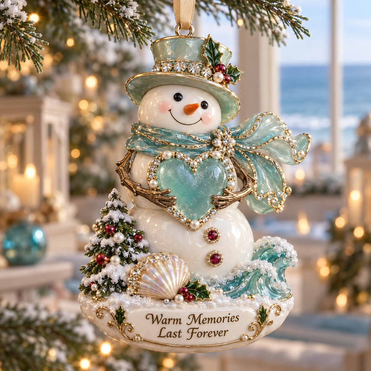 🌊 Coastal Christmas Ornament Collection – Seaside Holiday Keepsake