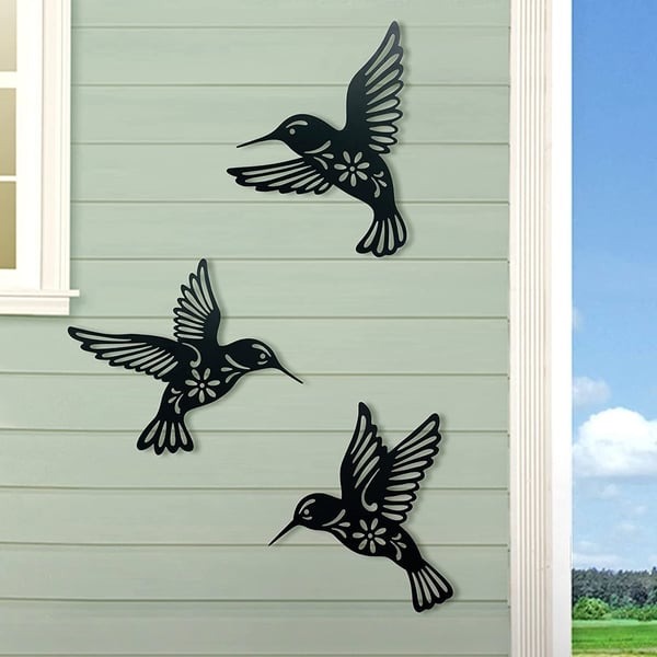 🔥BIG SALE 49%-OFF🔥Set of 3 Metal Hummingbird Wall Art Decor